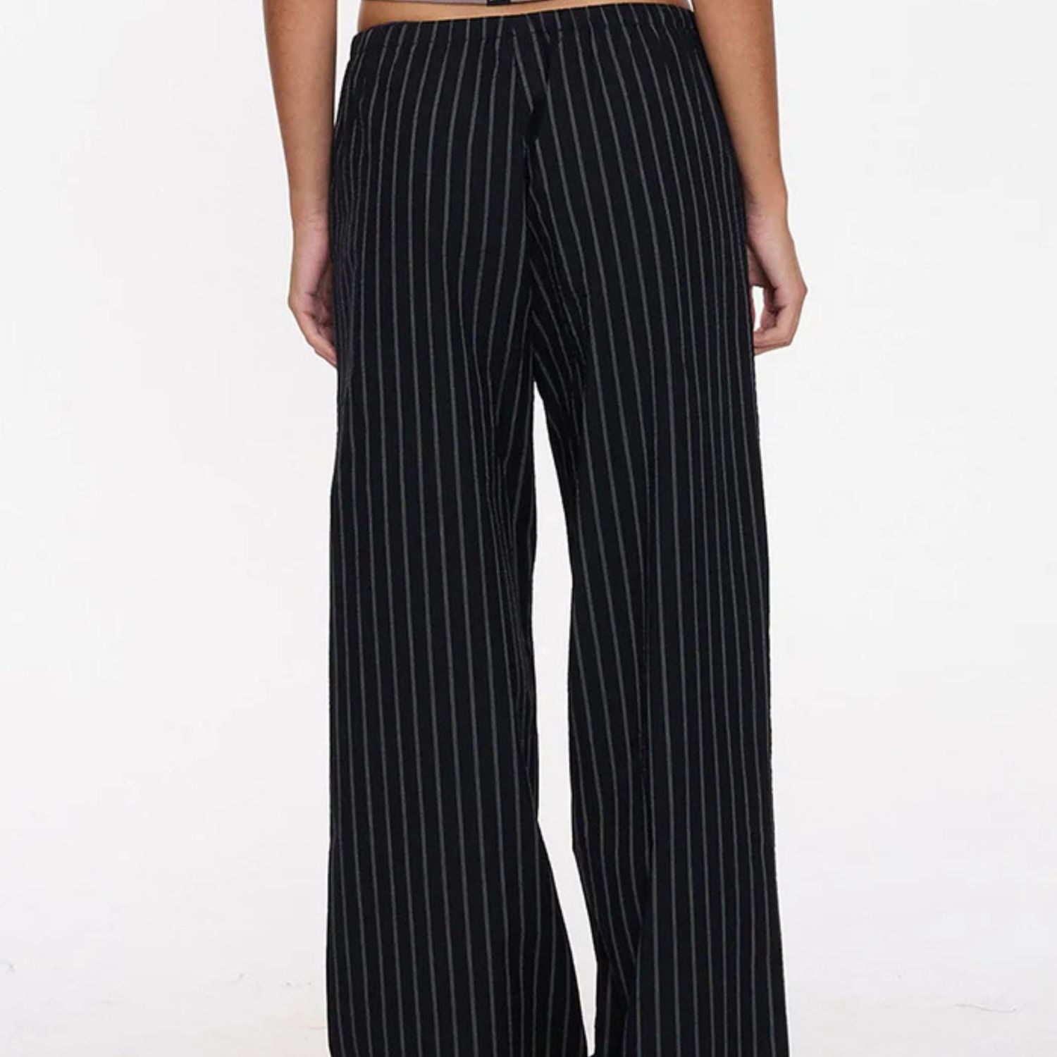 THRILLS WOMENS  UNWIND STRIPE PANT - BLACK