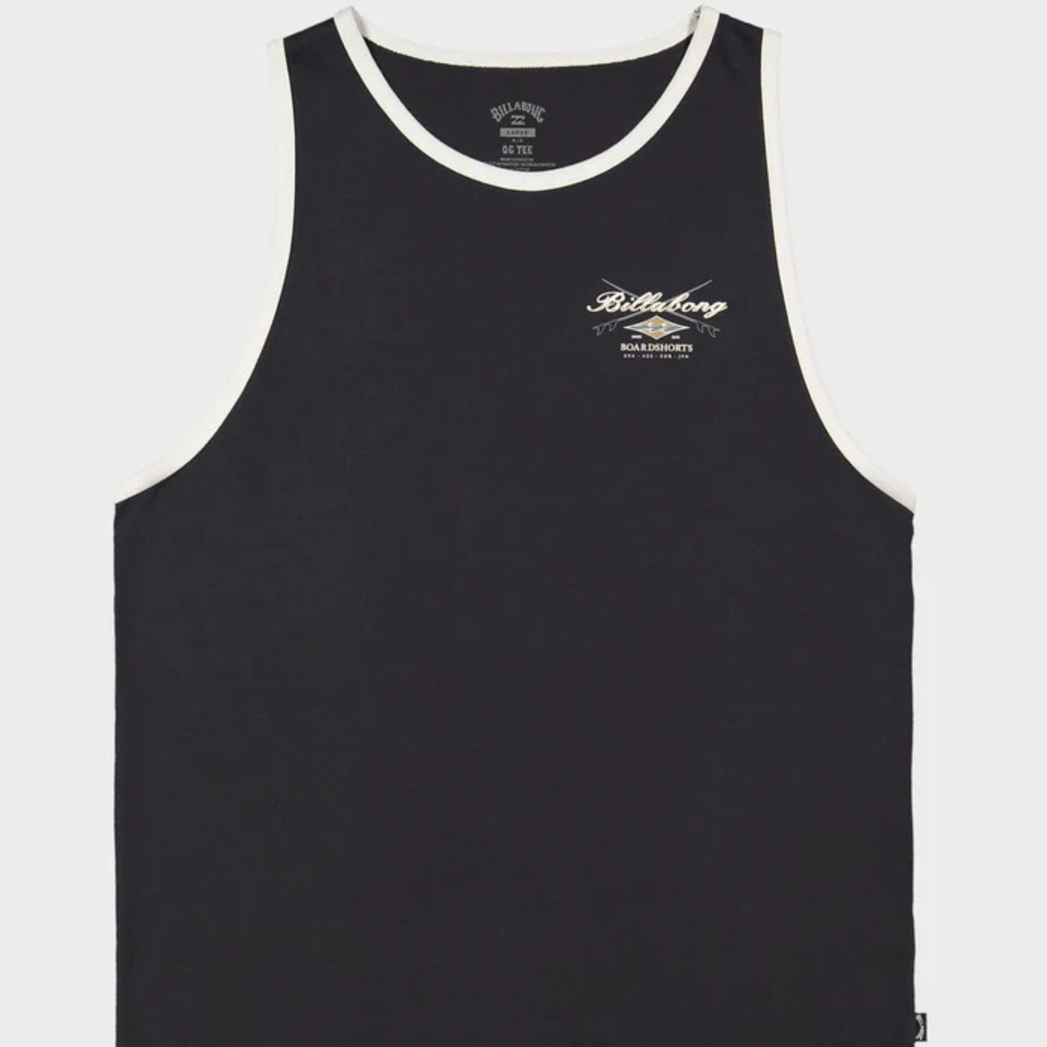 BILLABONG MENS CROSSBOARDS TIPPER SS TEE - WASHED BLACK