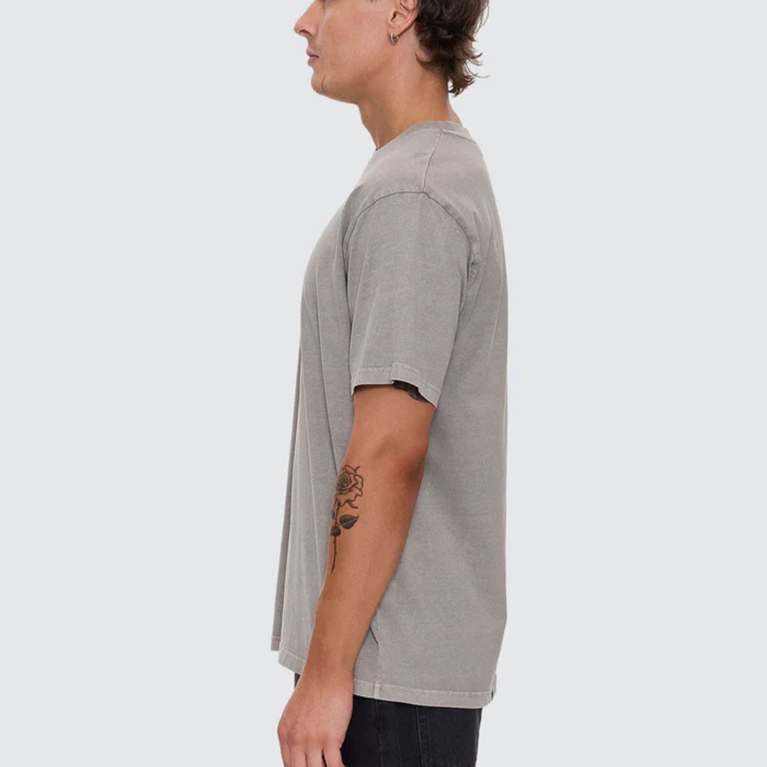 THRILLS MENS TRACK RECORD MERCH FIT TEE- FOG