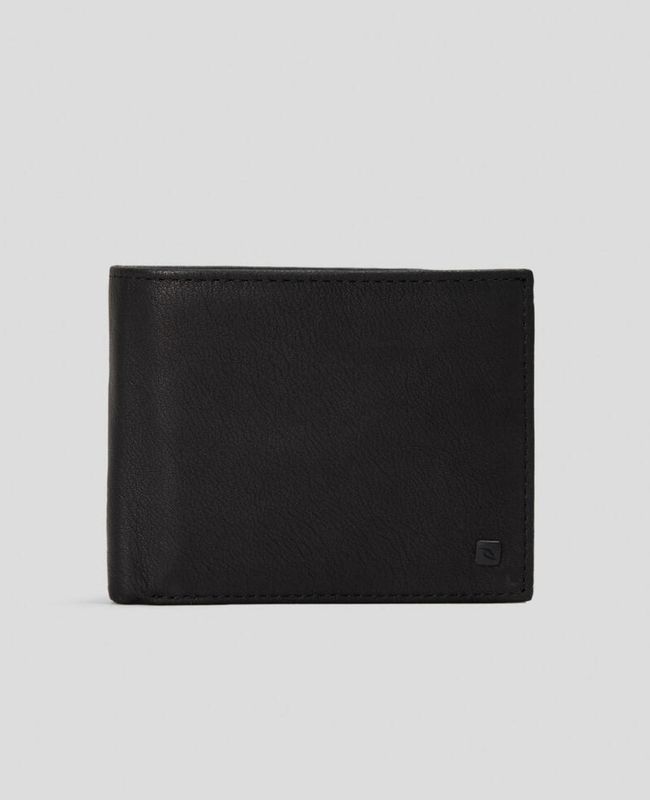 RIPCURL MENS K ROO RFID 2 IN 1 WALLET - BLACK
