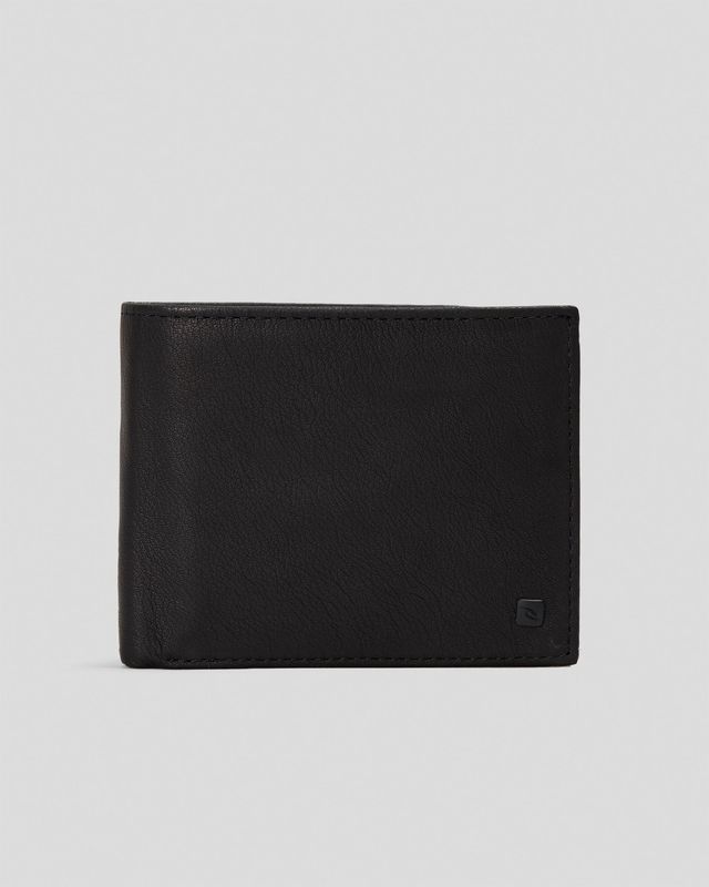 RIPCURL MENS K ROO RFID 2 IN 1 WALLET - BLACK