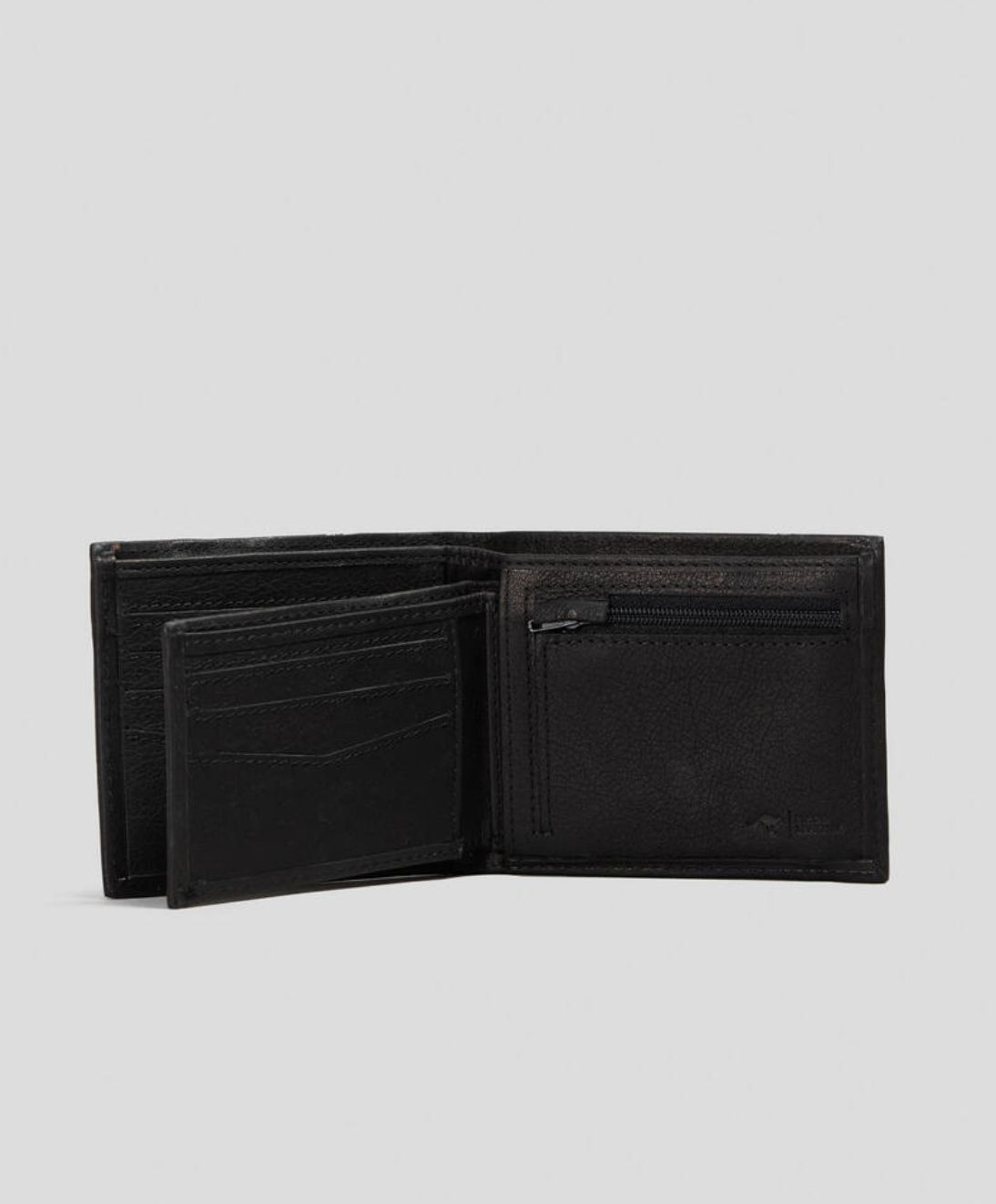 RIPCURL MENS K ROO RFID 2 IN 1 WALLET - BLACK