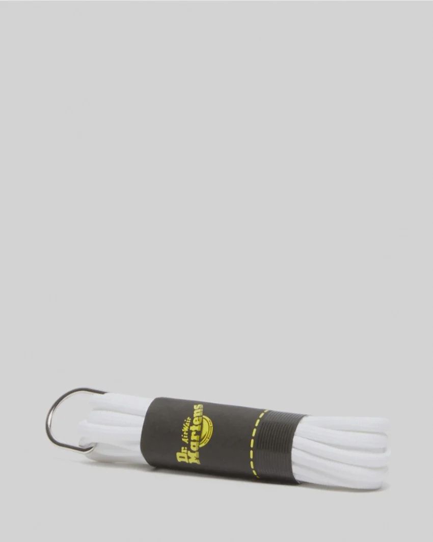 DR MARTENS 8-10 EYE LACE -WHITE ROUND 140cm