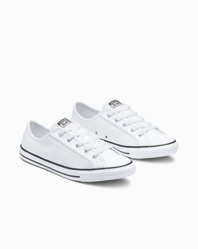 CONVERSE CT DAINTY SYNTHETIC LEATHER LOW - WHITE