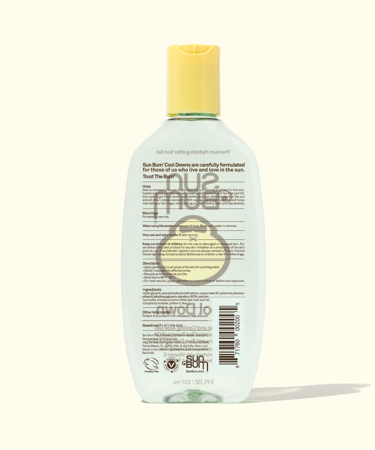 SUN BUM AFTER SUN COOL DOWN GEL 237ML