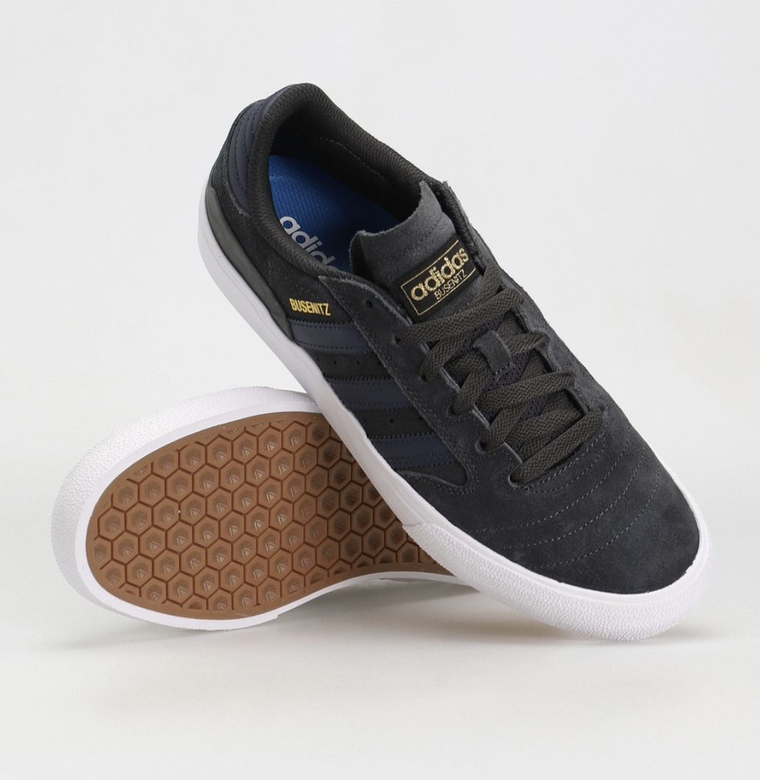 ADIDAS BUSENITZ VULC II SHOE - CARBON/INK/GOLD