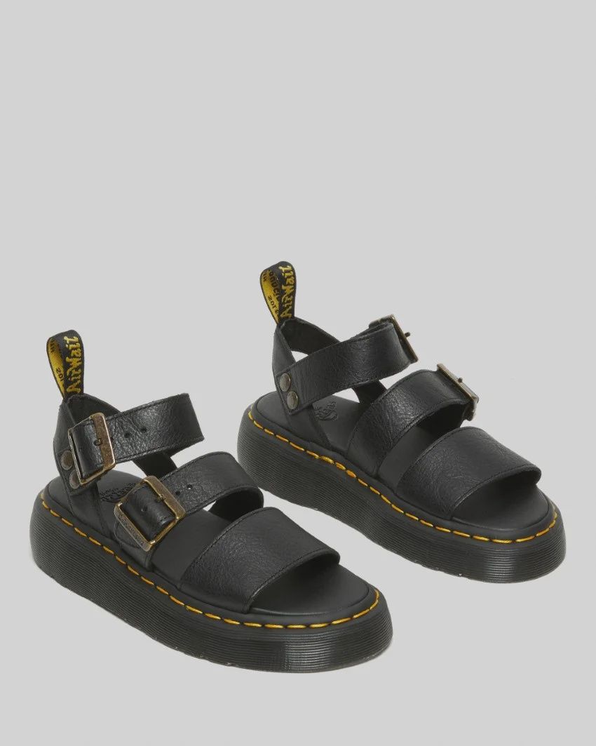 DR MARTENS GRYPHON QUAD SANDAL - BLACK