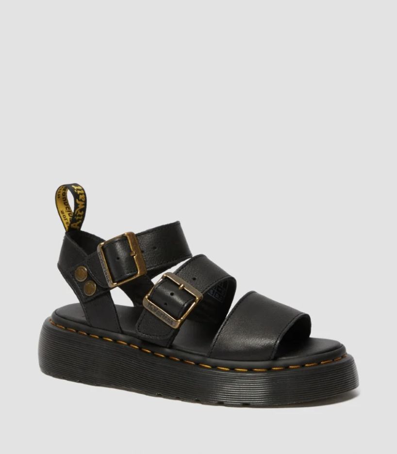 DR MARTENS GRYPHON QUAD SANDAL - BLACK