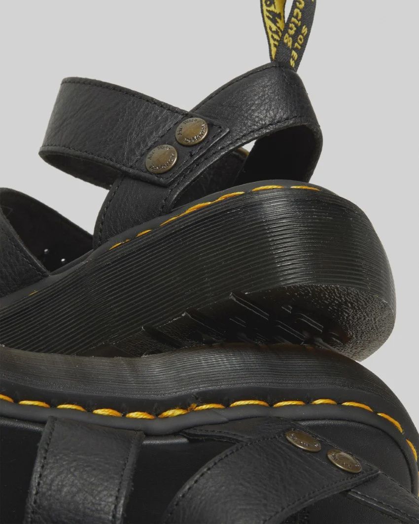 DR MARTENS GRYPHON QUAD SANDAL - BLACK