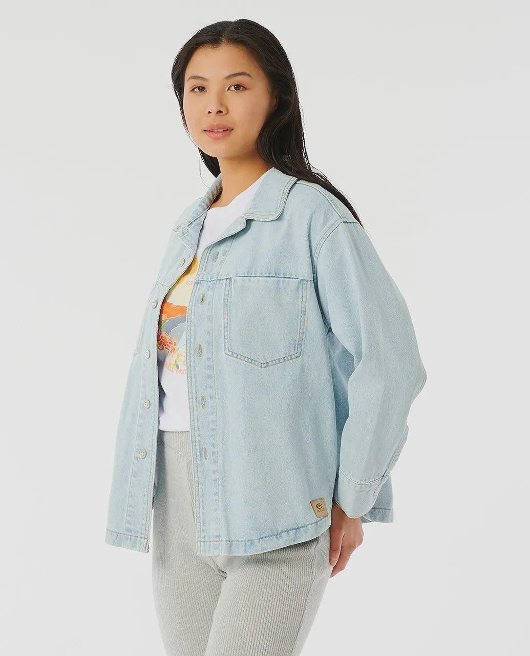 RIPCURL LADIES VENICE JACKET - LIGHT BLUE