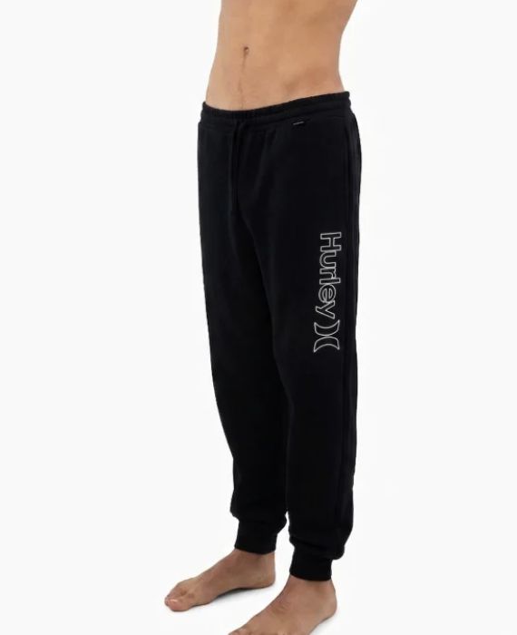 HURLEY MENS OUTLINE FLEECE PANT - BLACK