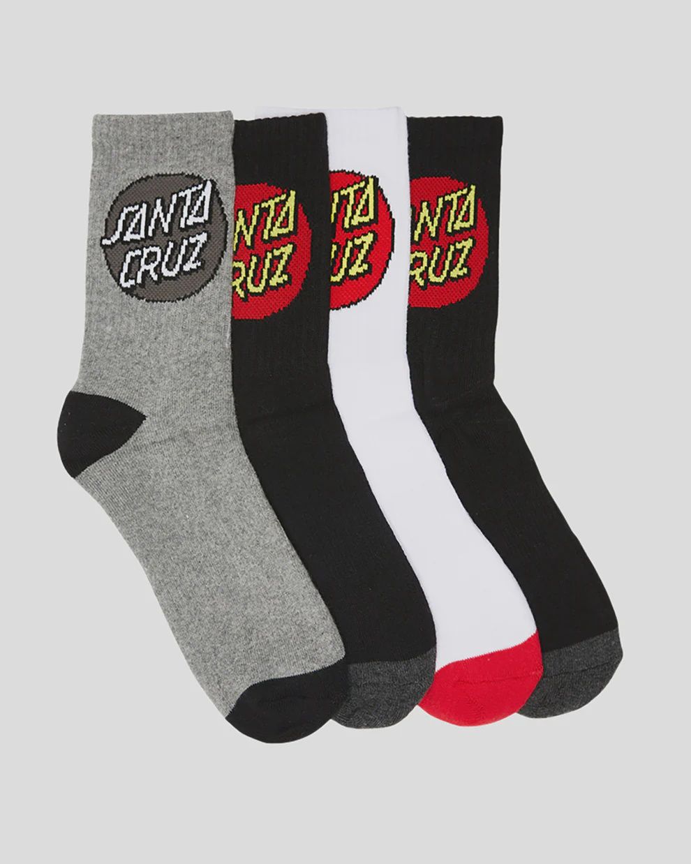 SANTA CRUZ MENS 7-11 CLASSIC DOT SOCKS -MULTI