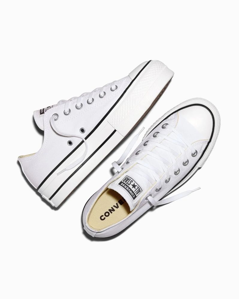 CONVERSE LADIES CT LIFT CANVAS LOW - WHITE