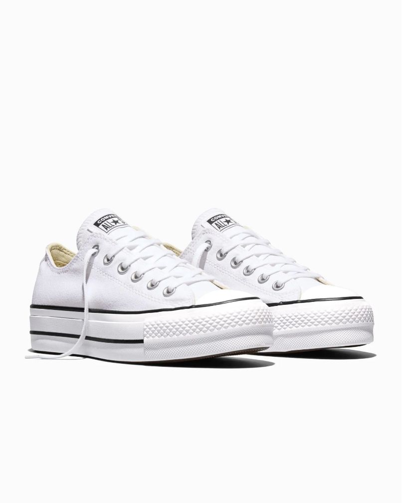 CONVERSE LADIES CT LIFT CANVAS LOW - WHITE