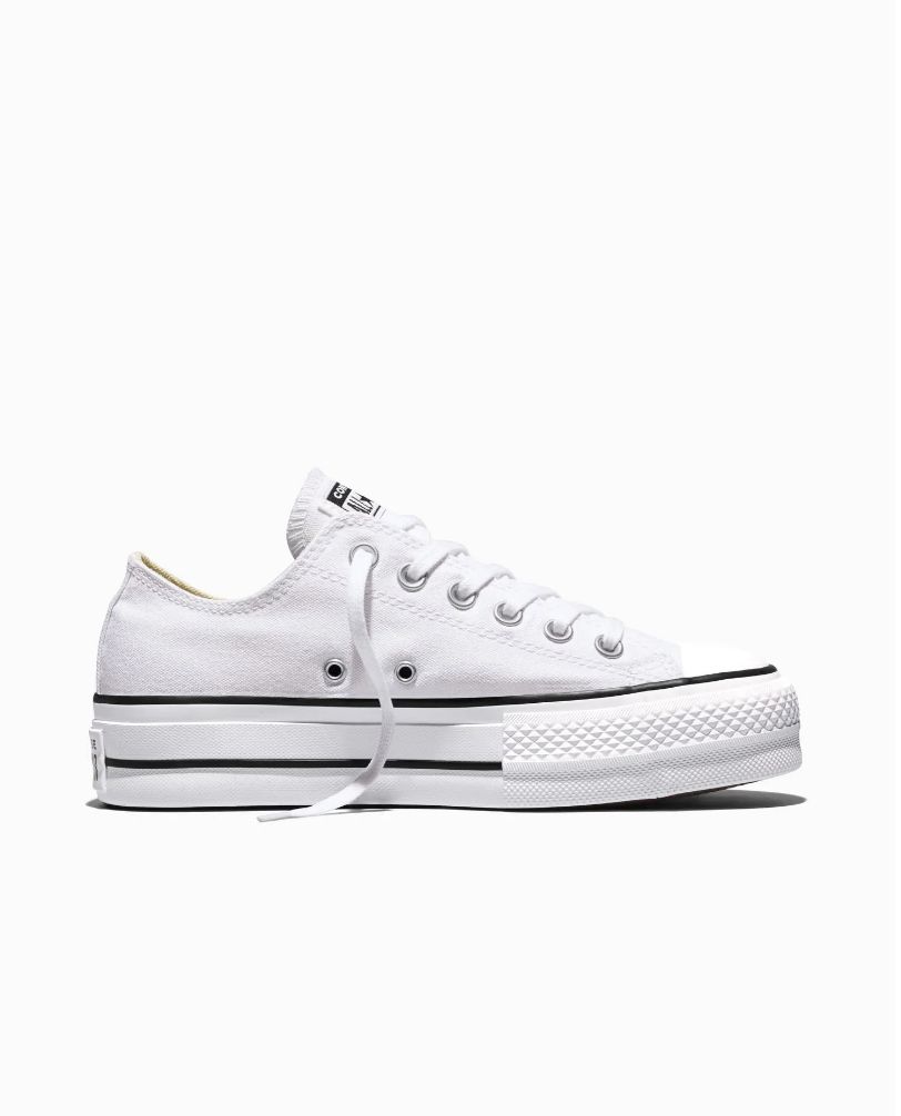 CONVERSE LADIES CT LIFT CANVAS LOW - WHITE