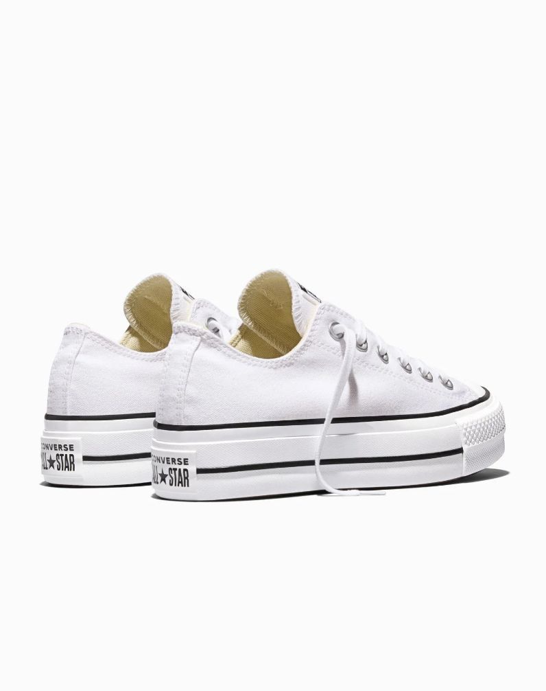 CONVERSE LADIES CT LIFT CANVAS LOW - WHITE