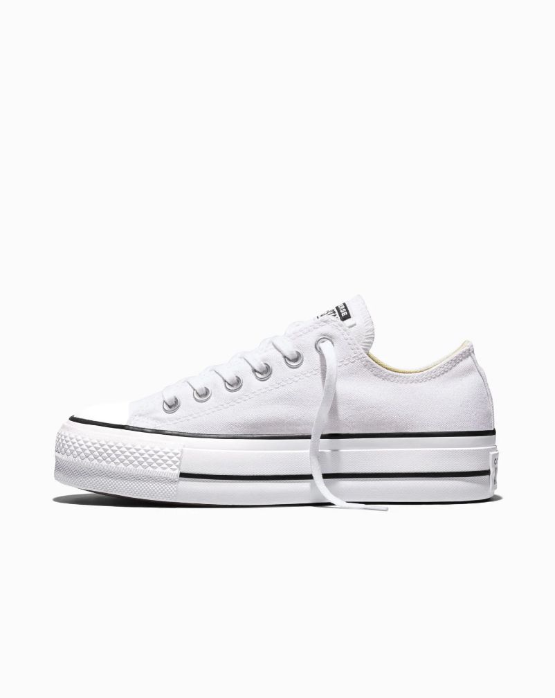 CONVERSE LADIES CT LIFT CANVAS LOW - WHITE