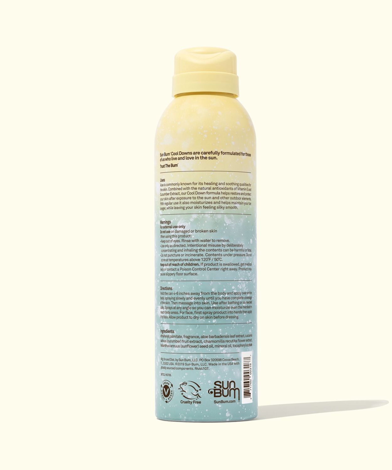 SUN BUM 177ml COOL DOWN ALOE SPRAY