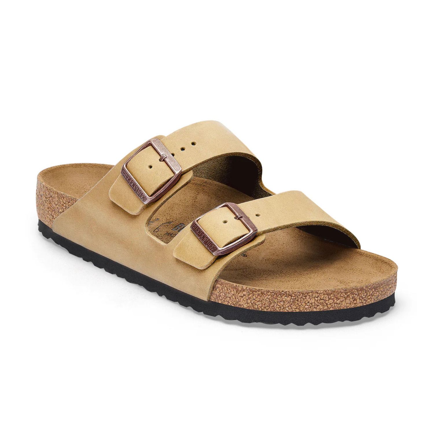 BIRKENSTOCK UNISEX ARIZONA OILED LEATHER REG - TABACCO BROWN