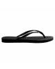 HAVAIANAS SLIM METAL LOGO BLACK SILVER