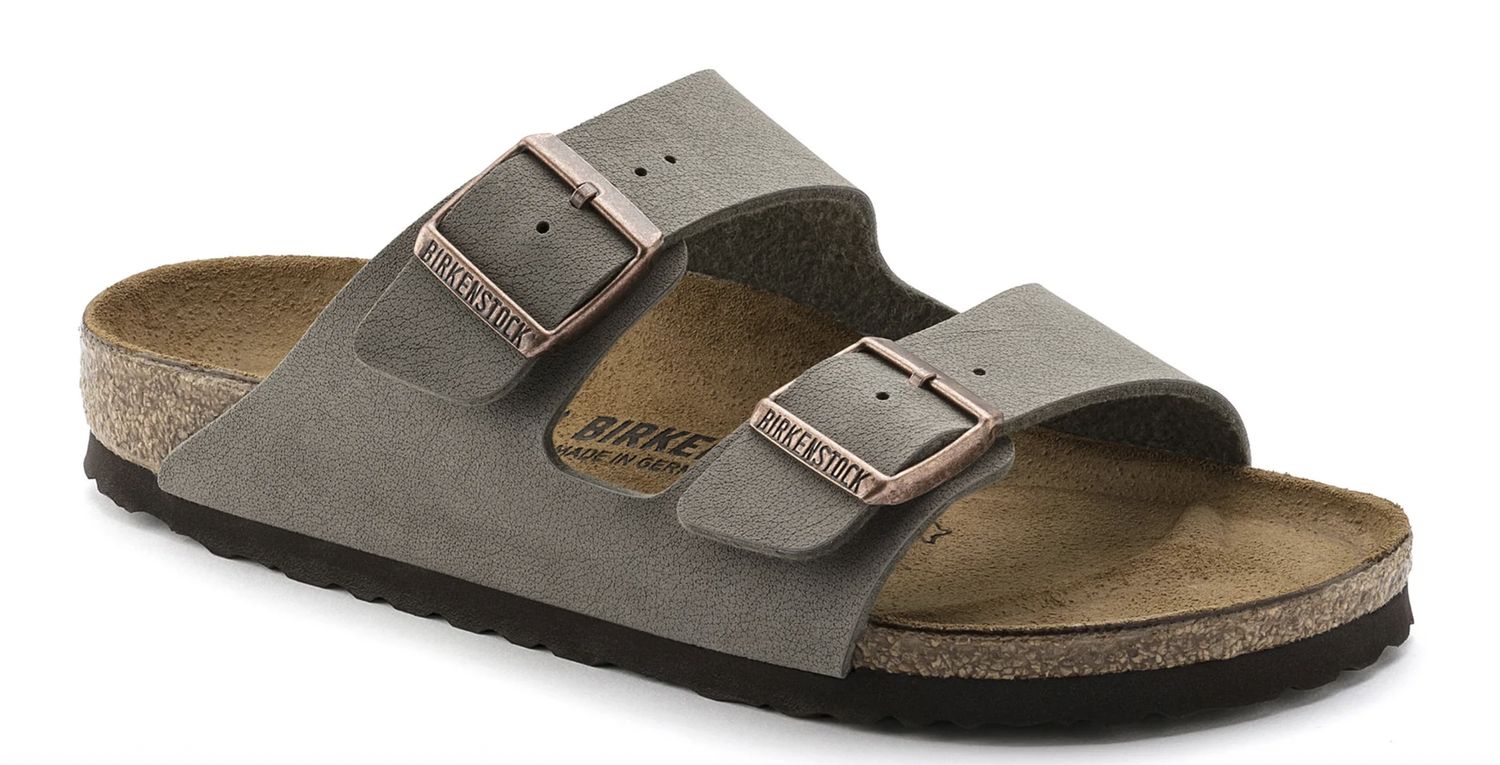 BIRKENSTOCK ARIZONA BIRKIBUC - REGULAR - STONE