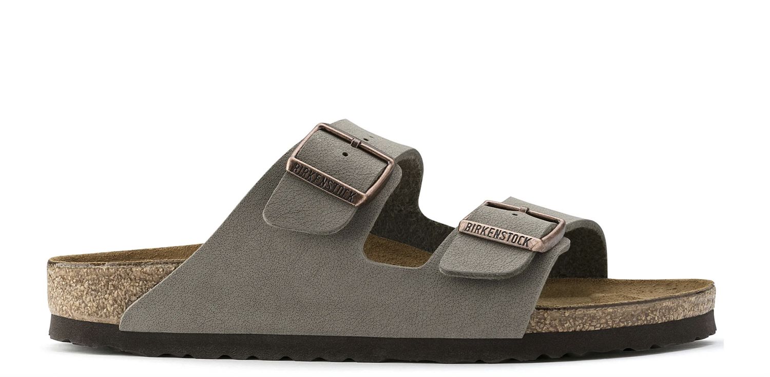 BIRKENSTOCK ARIZONA BIRKIBUC - REGULAR - STONE