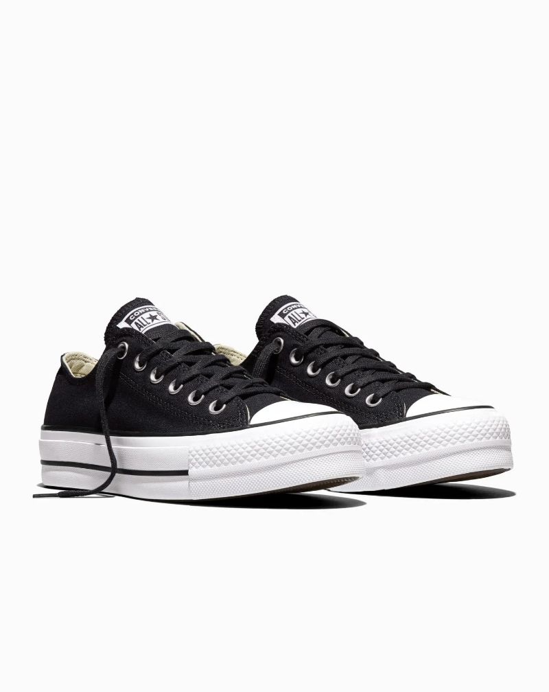 CONVERSE LADIES CT LIFT CANVAS LOW - BLACK