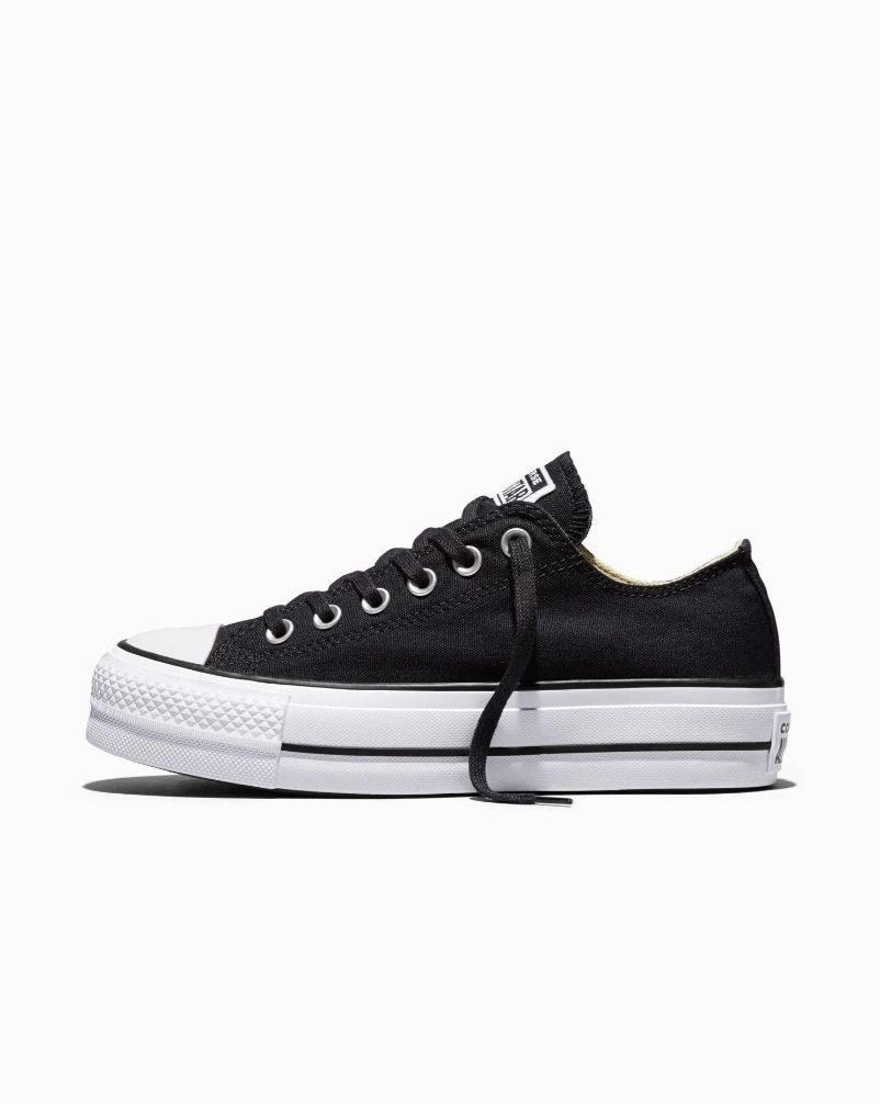 CONVERSE LADIES CT LIFT CANVAS LOW - BLACK