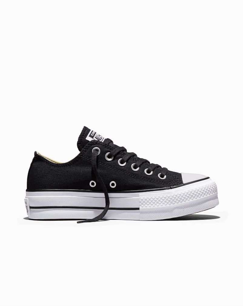 CONVERSE LADIES CT LIFT CANVAS LOW - BLACK