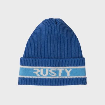 RUSTY LADIES RESIDENCY RECYCLED BEANIE - BLUE SAPPHIRE