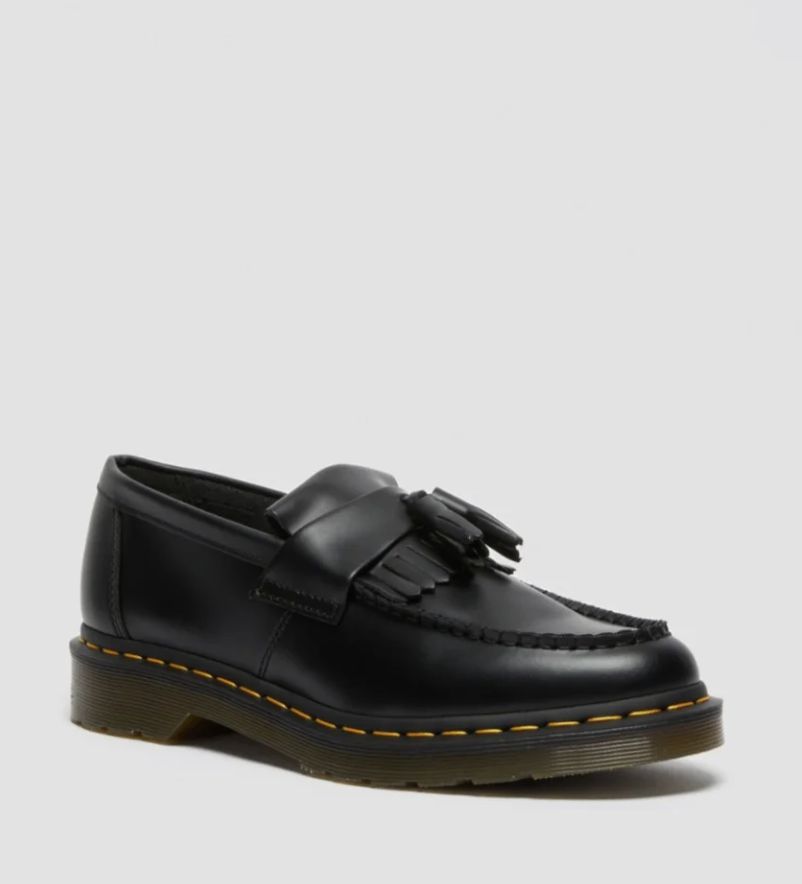 DR MARTENS ADRIAN YS TASSLE LOAFER- BLACK SMOOTH