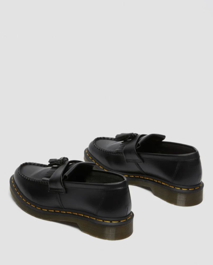 DR MARTENS ADRIAN YS TASSLE LOAFER- BLACK SMOOTH