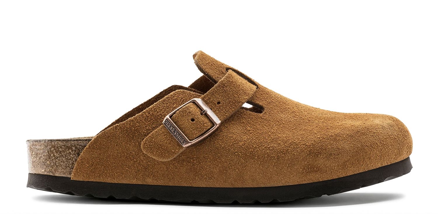BIRKENSTOCK BOSTON SFB SUEDE LEATHER - REGULAR - MINK