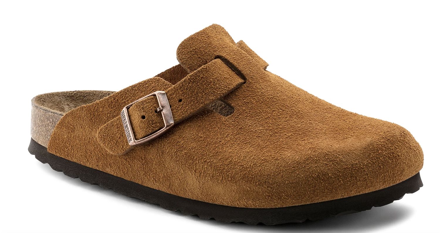 BIRKENSTOCK BOSTON SFB SUEDE LEATHER - REGULAR - MINK