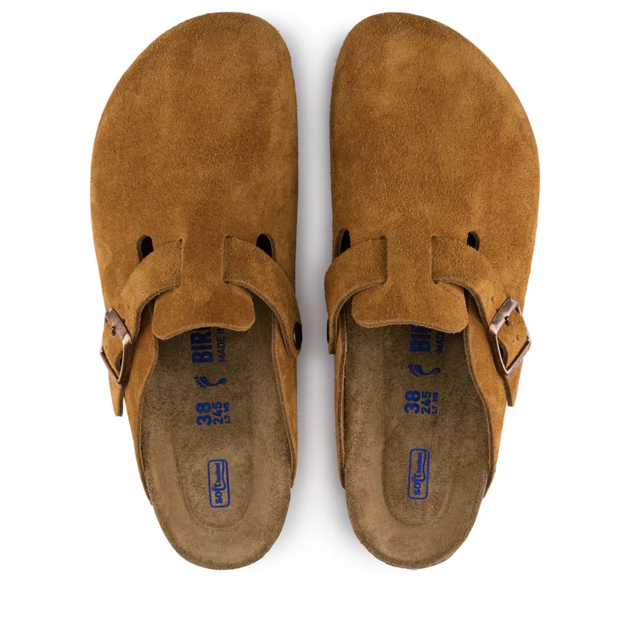 BIRKENSTOCK BOSTON SFB SUEDE LEATHER - REGULAR - MINK