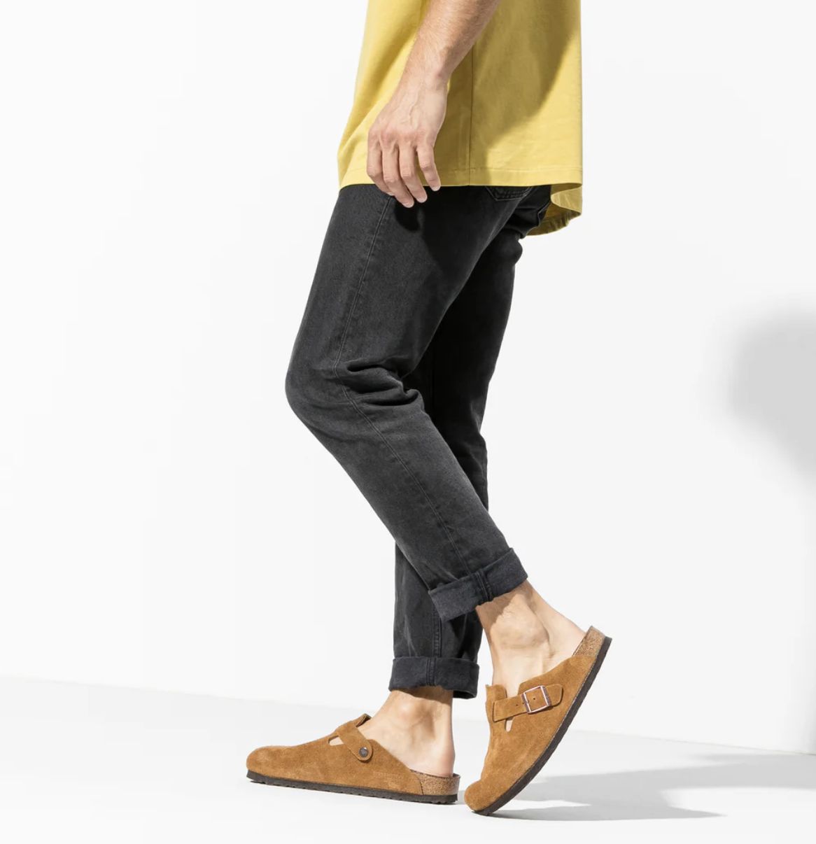 BIRKENSTOCK BOSTON SFB SUEDE LEATHER - REGULAR - MINK