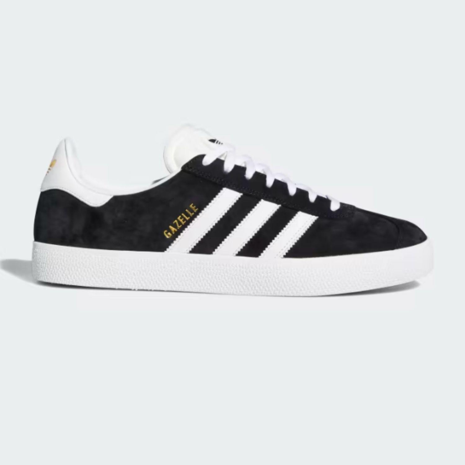 ADIDAS GAZELLE UNISEX SHOE - BLACK/WHITE/GOLD METALLIC