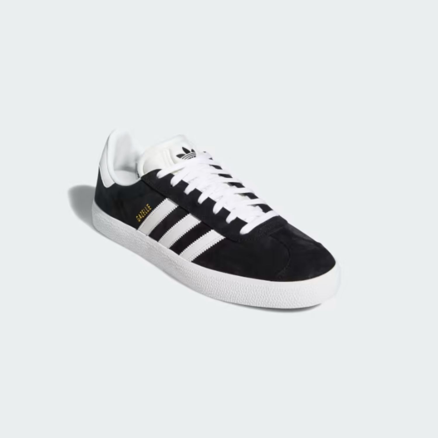 ADIDAS GAZELLE UNISEX SHOE - BLACK/WHITE/GOLD METALLIC