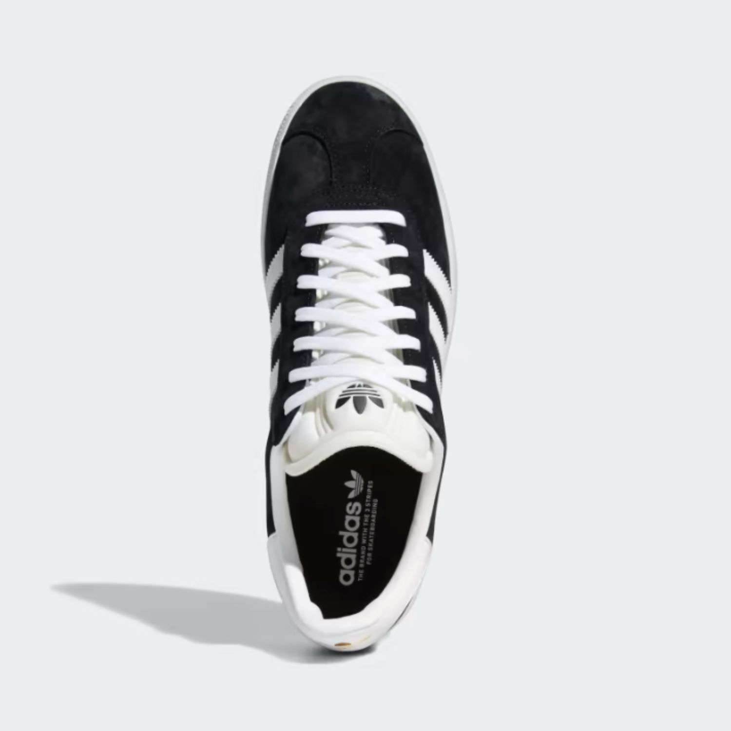 ADIDAS GAZELLE UNISEX SHOE - BLACK/WHITE/GOLD METALLIC