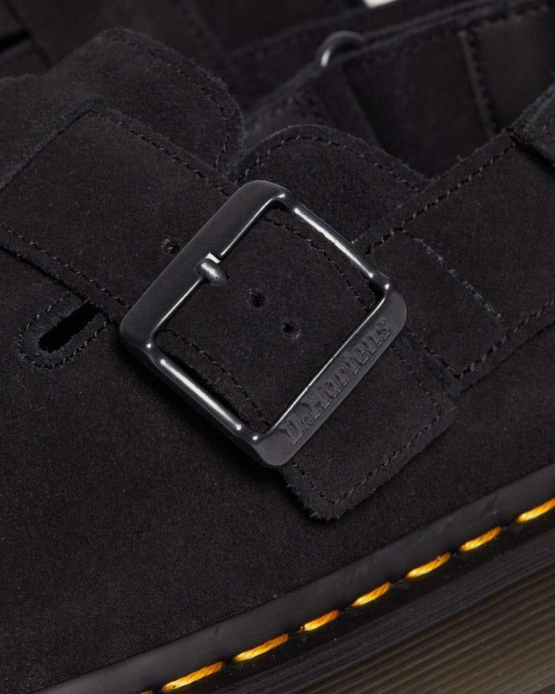 DR MARTENS JORGE II SLING  BACK SHOE- BLACK E.H. SUEDE