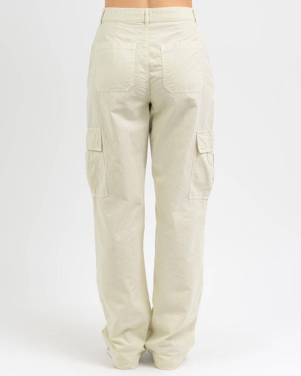 STUSSY LADIES FRANKIE CARGO PANT - WHITE SAND