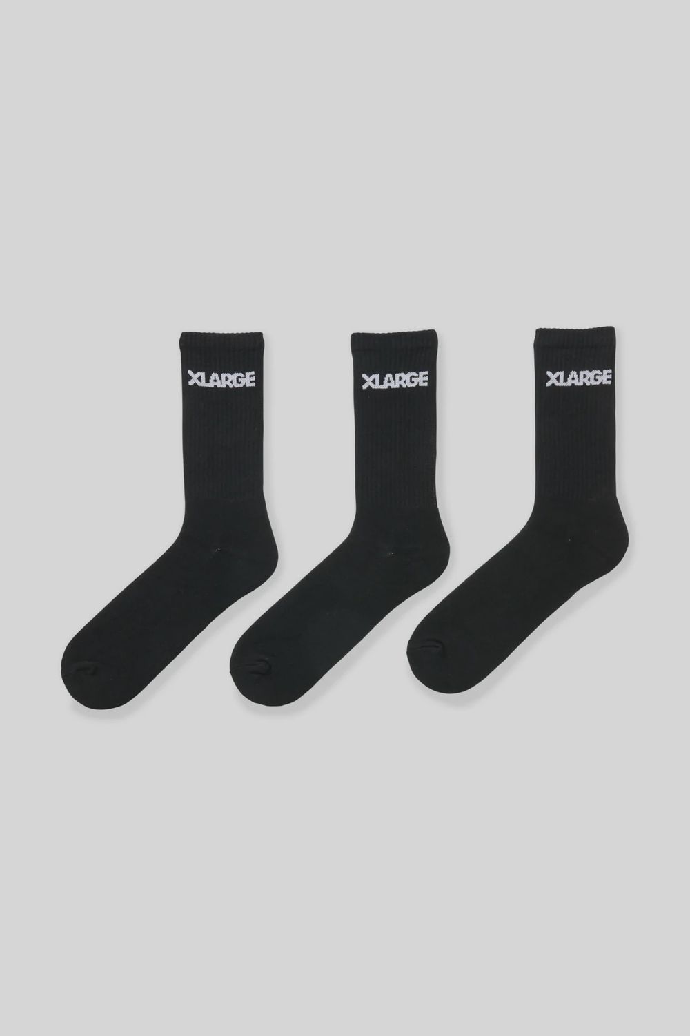 X-LARGE MENS 91 SOCK 3PACK - BLACK