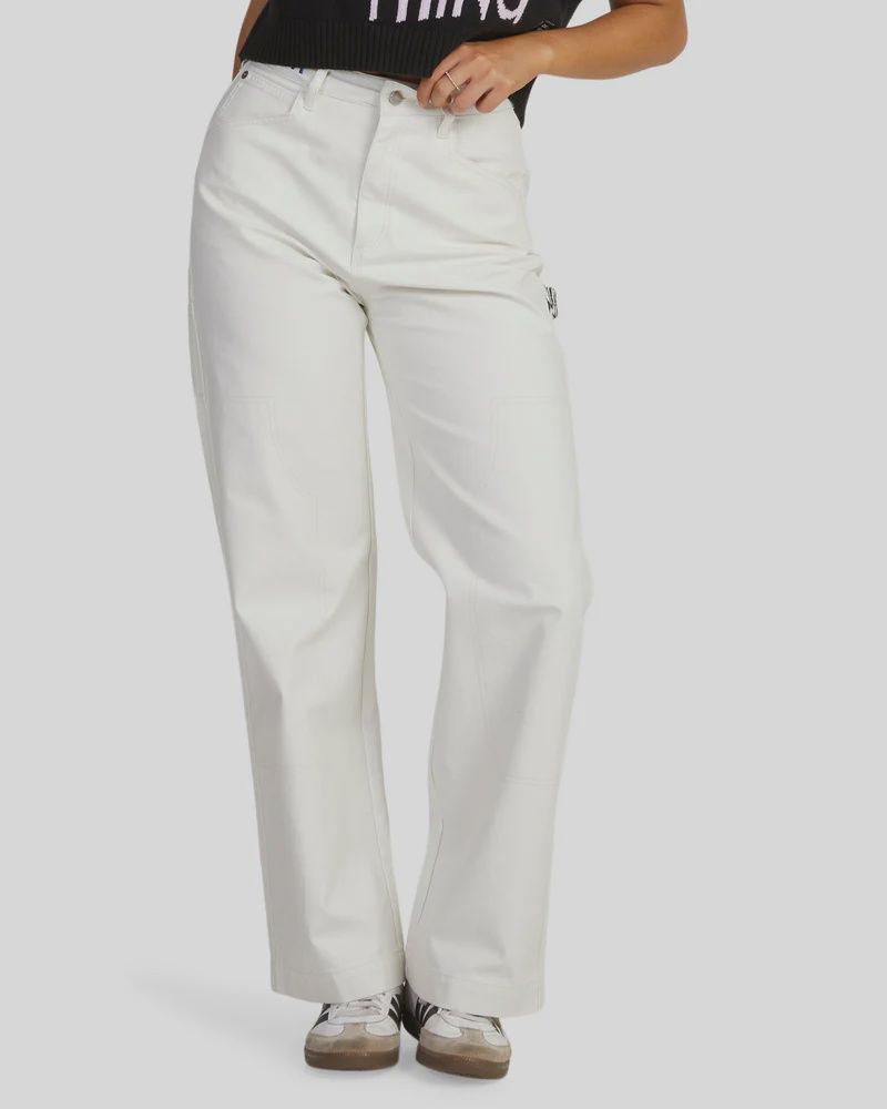 RVCA LADIES PAINTERS PANT - EGGSHELL