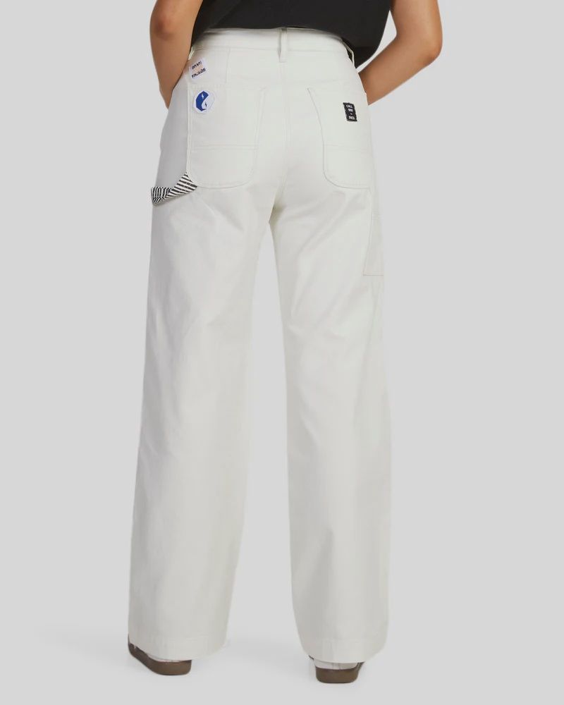 RVCA LADIES PAINTERS PANT - EGGSHELL