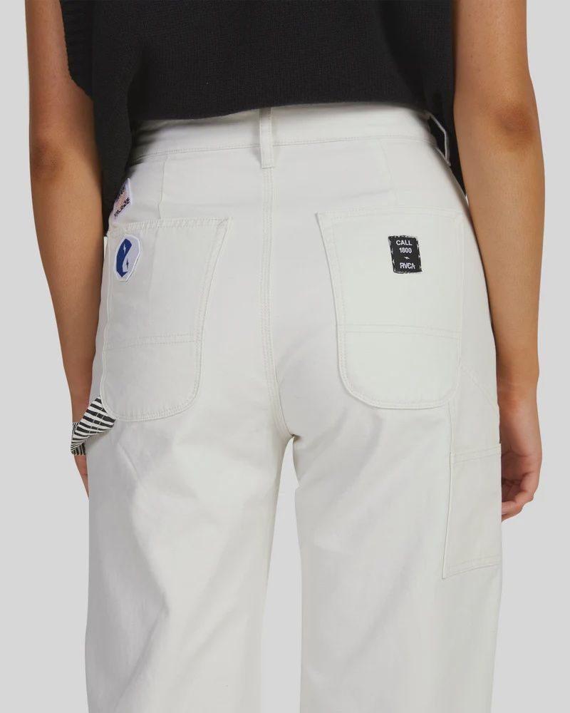 RVCA LADIES PAINTERS PANT - EGGSHELL