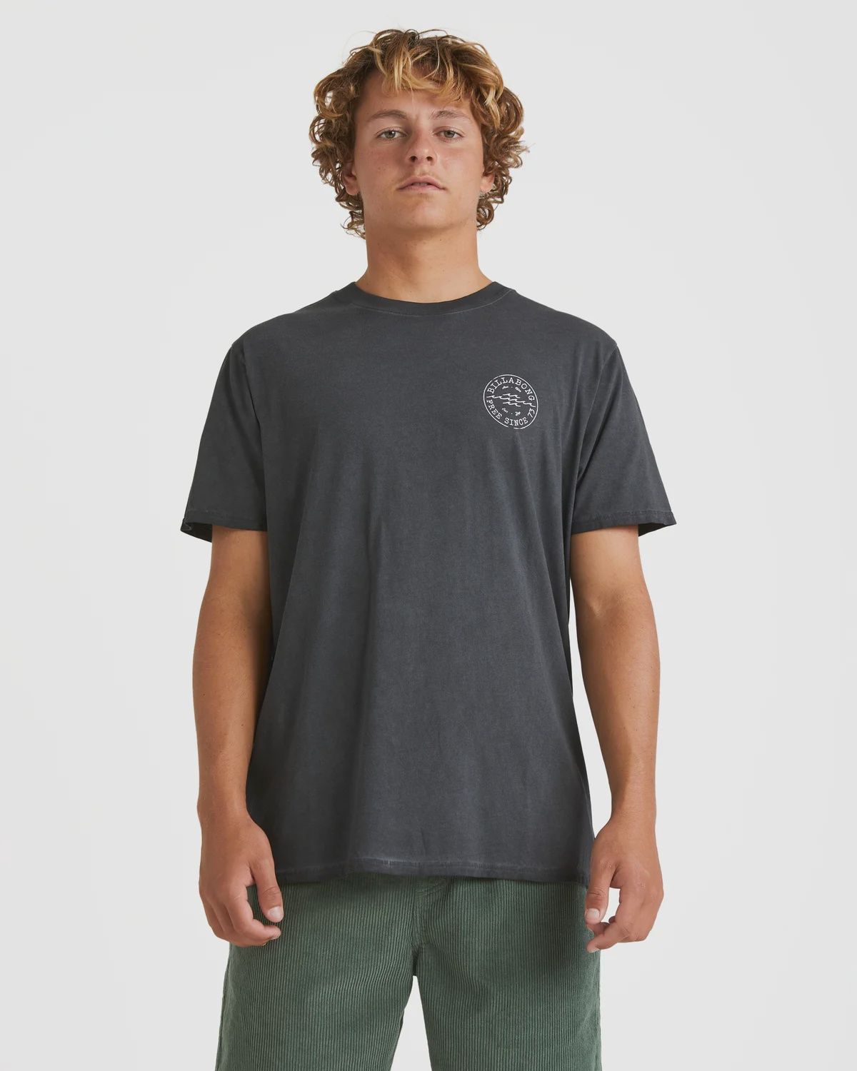 BILLABONG MENS BIG WAVE DAZ SS TEE - BLACK