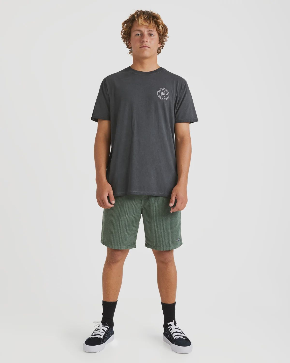 BILLABONG MENS BIG WAVE DAZ SS TEE - BLACK