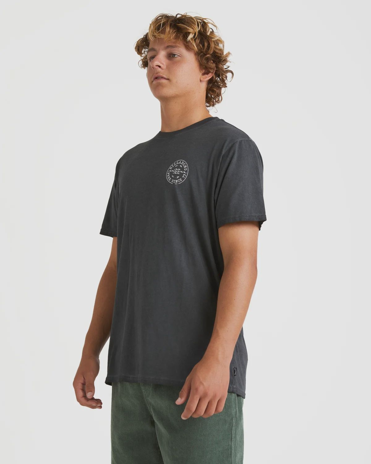 BILLABONG MENS BIG WAVE DAZ SS TEE - BLACK