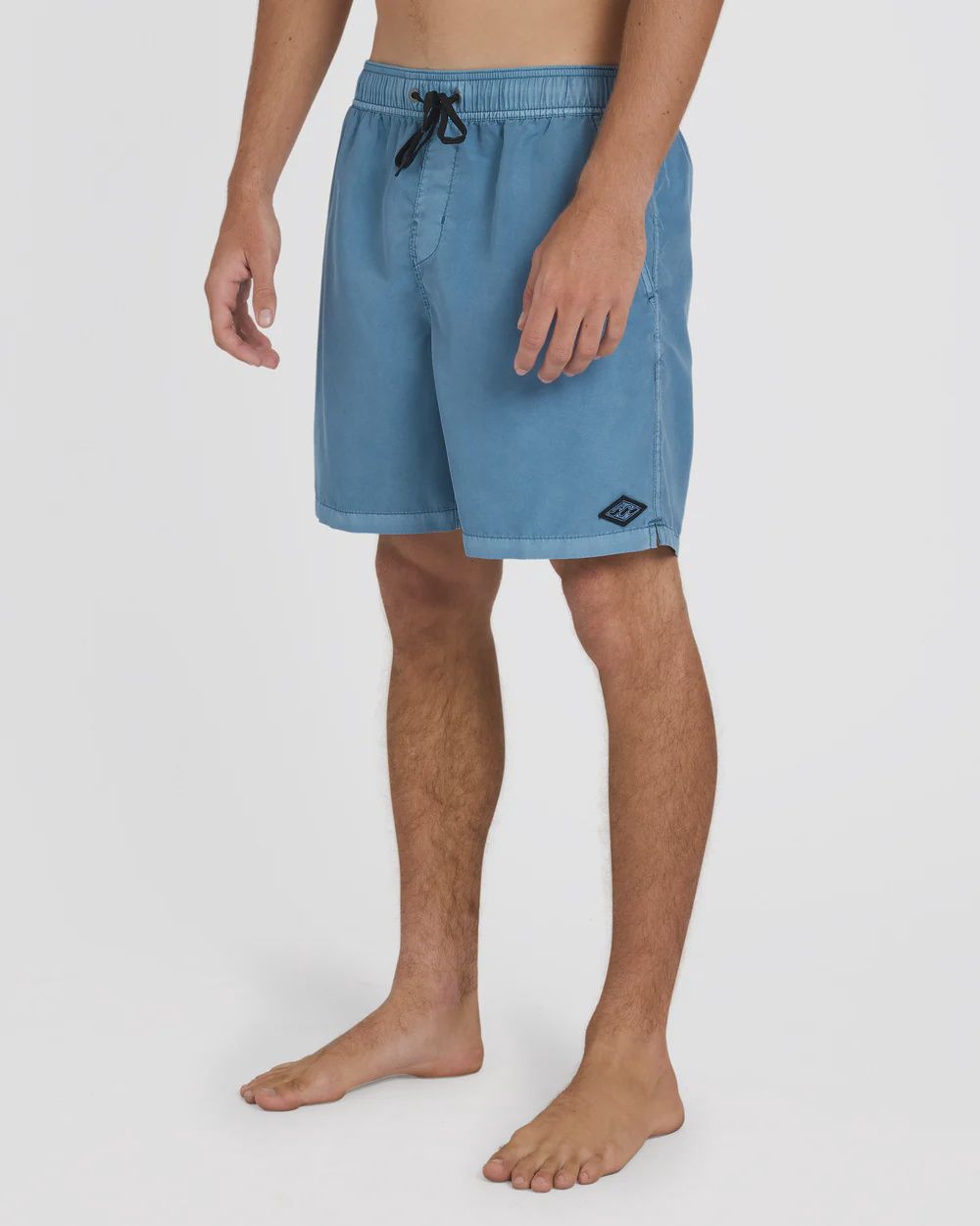 BILLABONG MENS ALL DAY OVERDYED LAYBACK SHORTS - STEEL BLUE1