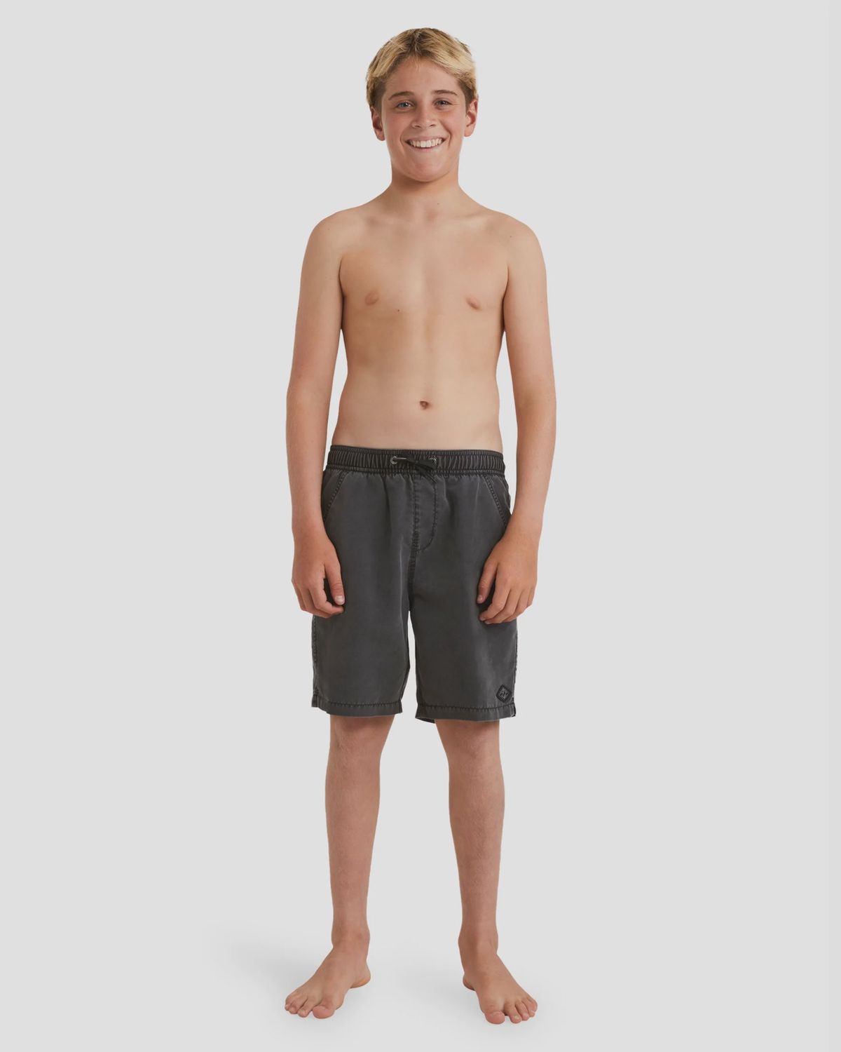 BILLABONG BOYS ALL DAY OVER DYED SHORT - WASHED BLACK